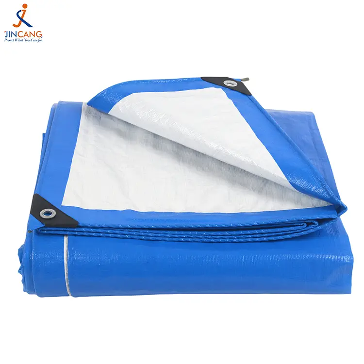 160g asul na puting pe tarpaulin
