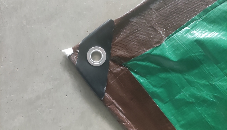 8'x10 '110gsm brown green pe tarpaulin para sa proteksyon sa takip 8'x10 '110gsm brown green pe tarpaulin para sa proteksyon sa takip