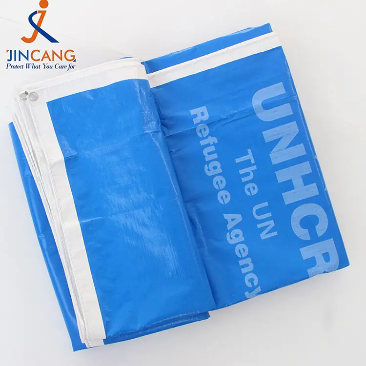 220g asul na puti na may print pe tarpaulin