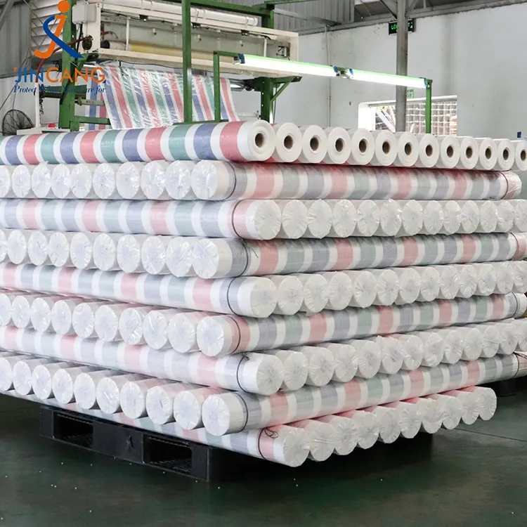 90 GSM Strip PE Tarpaulin Roll