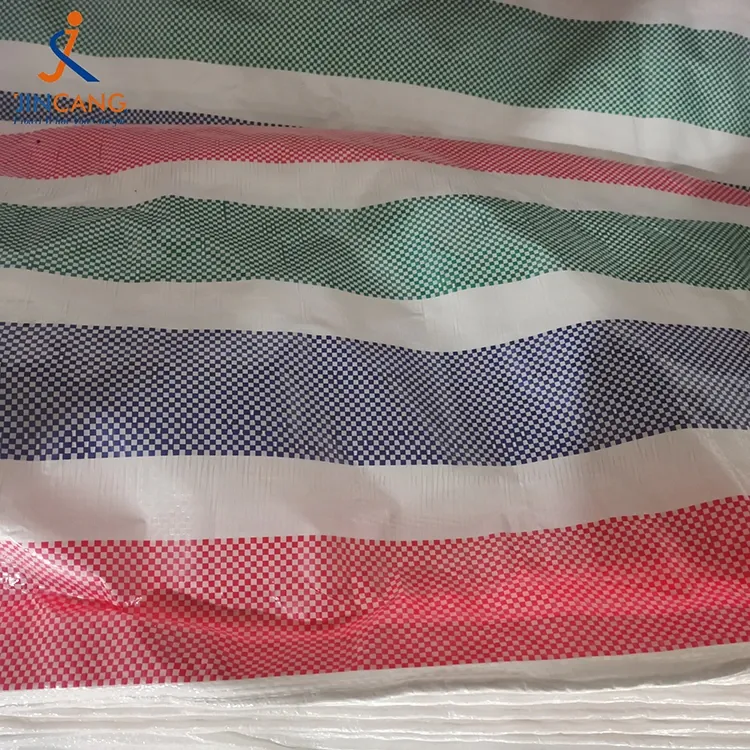 90 GSM Strip PE Tarpaulin Roll