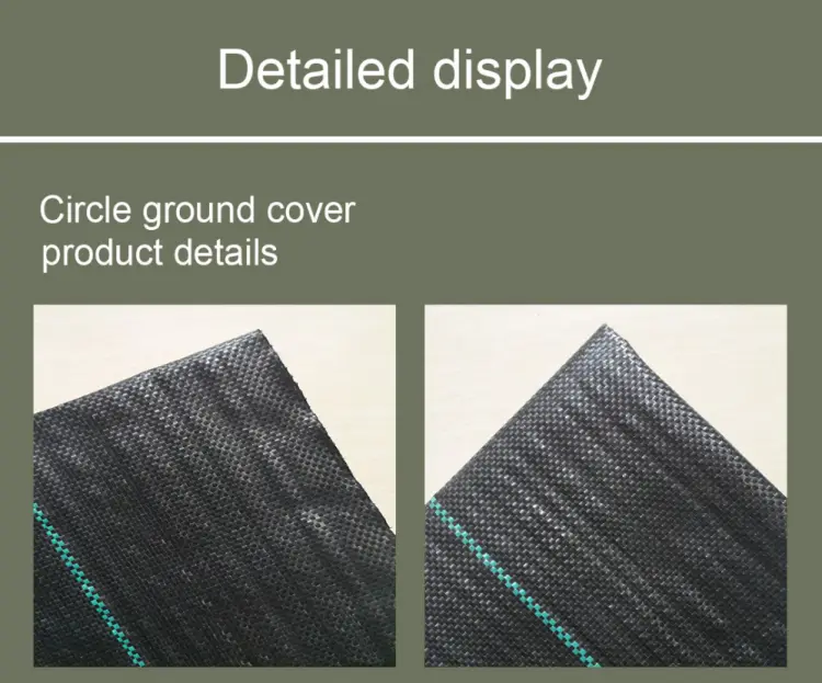 Geotextile Grass Barrier Black Weed Barrier Fabric Mat