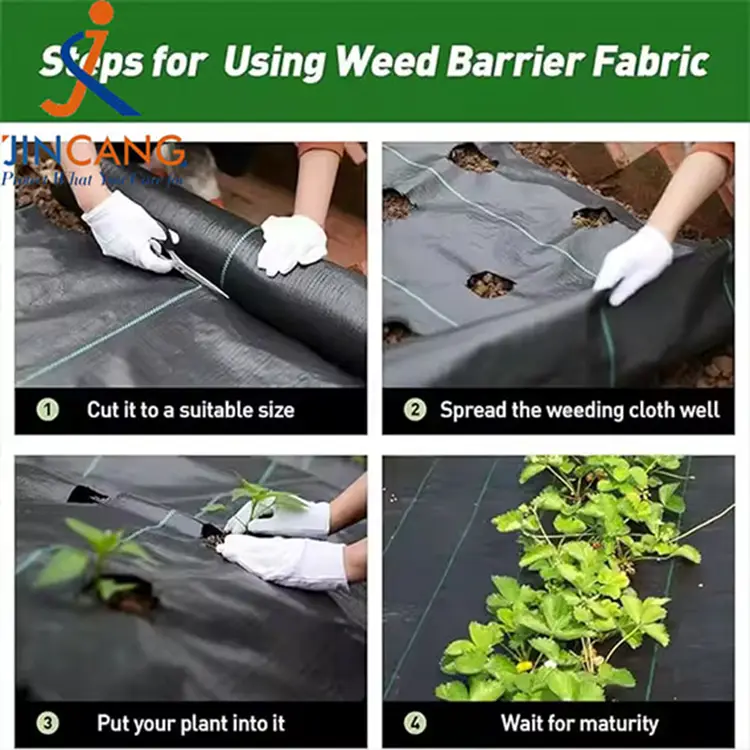 Anti weed tela Pe Woven Garden Weed Control Mat