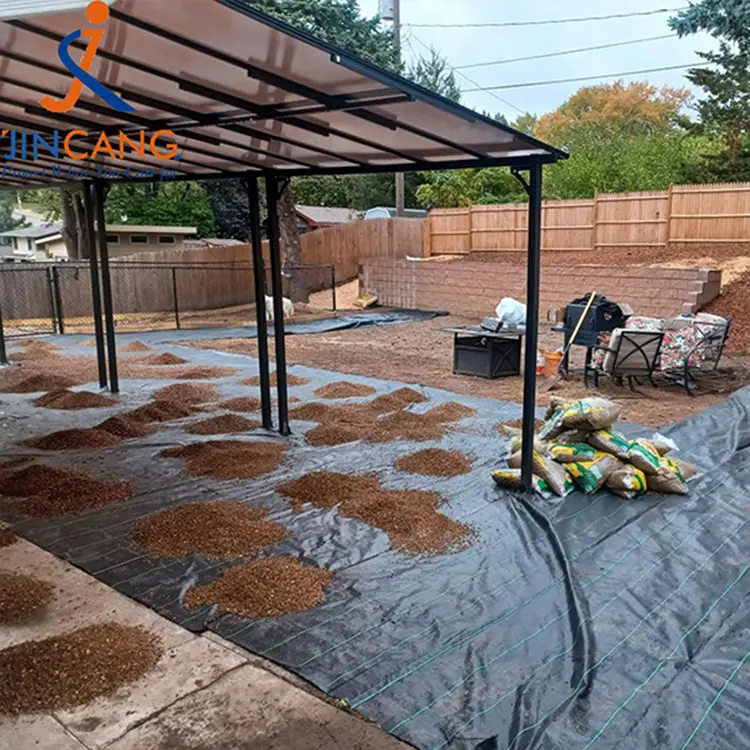 Geotextile Grass Barrier Black Weed Barrier Fabric Mat